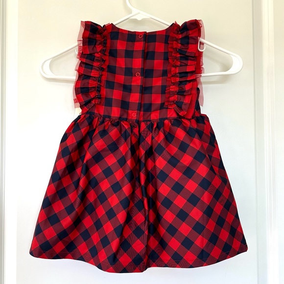 NWT Cat and Jack Girls Sleeveless Plaid Dress - Picture 4 of 10